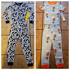 Lot of 2 pairs NEW size 5 Disney pj sets